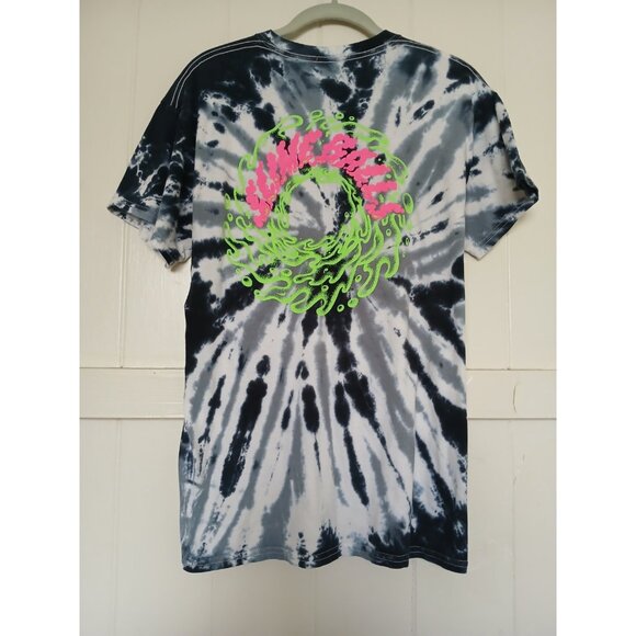 Santa Cruz T Shirt Slime Balls Graphic 2-sided Tie Dye Mens M Black White - Picture 3 of 14